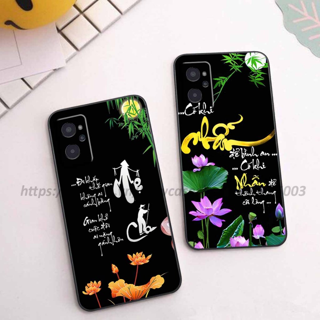 Ốp lưng Realme 9 4G / 9i / 9 Pro / Q5 / 9 Pro Plus in hình thư pháp,tâm an vạn sự an giản dị