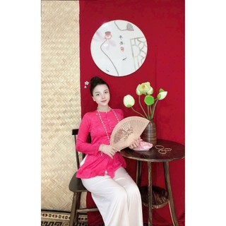 ÁO BÀ BA CÁCH TÂN GẤM ĐỒNG TIỀN