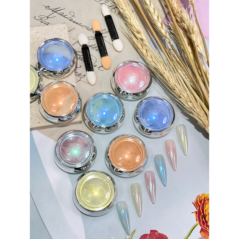 Sét 6 hũ tráng gương ngọc trai