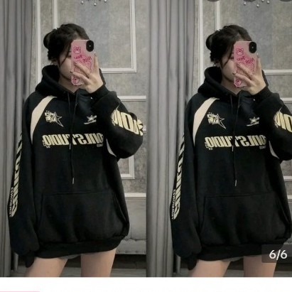Áo nỉ hoodie nữ form rộng cute IN CHỮ C2 hàn quốc CAMASTORE M1183
