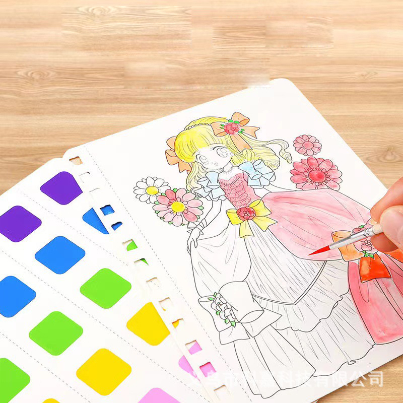 Tranh Chọc Giấy Tạo Mẫu Công Chúa Disney, Tô Màu Dán Hình MẫuThời Trang Vui Nhộn Tăng Khả Năng Thiết Kế Sáng Tạo Cho Bé