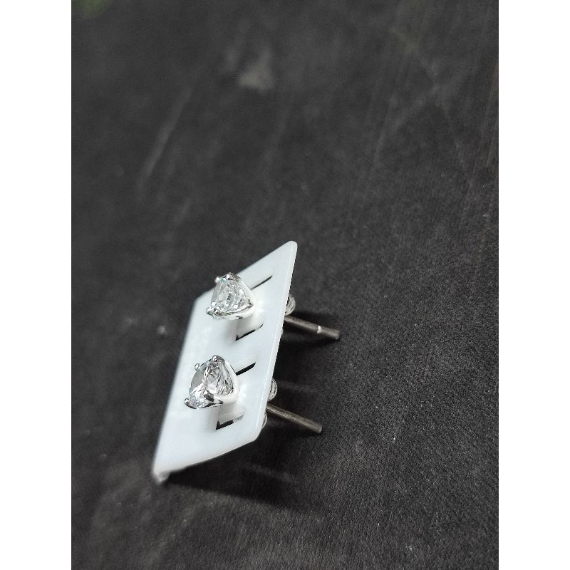 Bông nụ 1 hột chốt đẩy bạc loại dày đít đẩy dày bạc chắc chắn