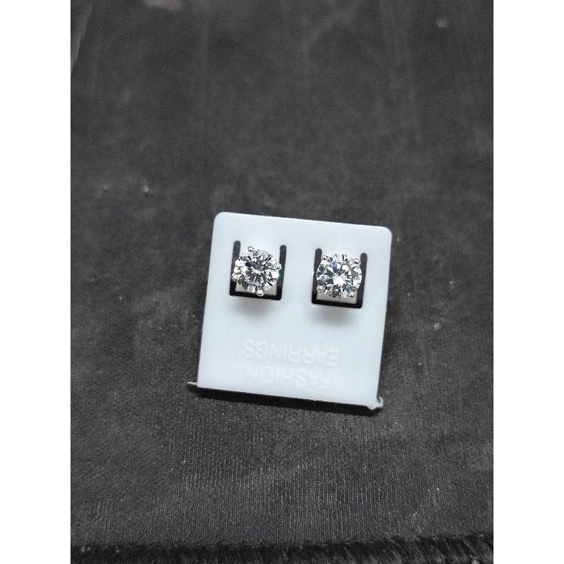 Bông nụ 1 hột chốt đẩy bạc loại dày đít đẩy dày bạc chắc chắn