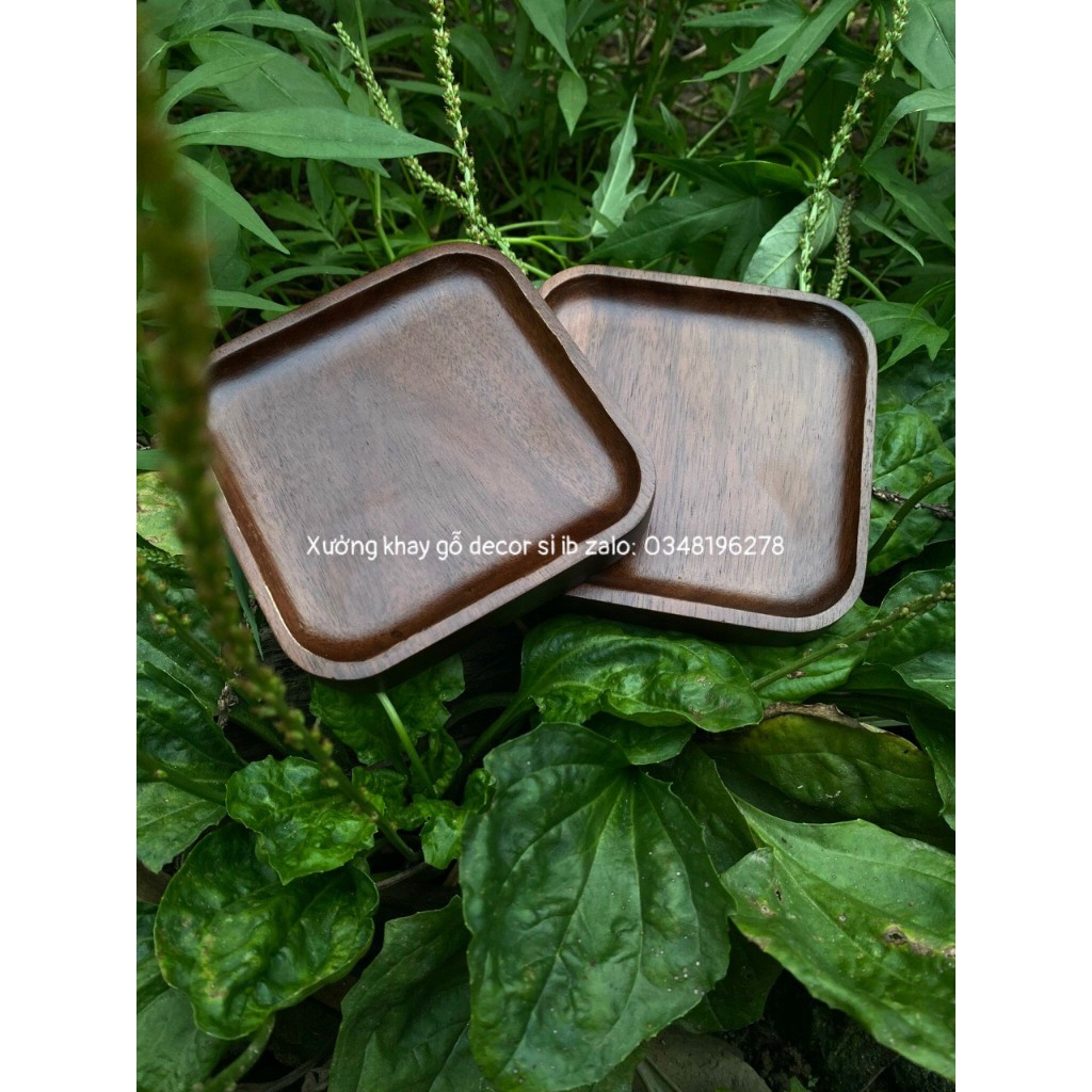 Gỗ cách nhiệt lót ly trà đạo cà phê thảm gỗ thảm đĩa đèn văn phòng sang trọng gỗ nguyên khối lót ly trà