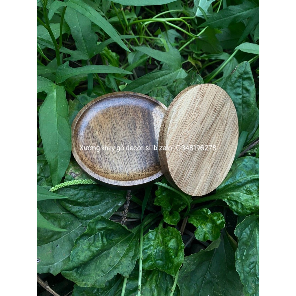 Gỗ cách nhiệt lót ly trà đạo cà phê thảm gỗ thảm đĩa đèn văn phòng sang trọng gỗ nguyên khối lót ly trà