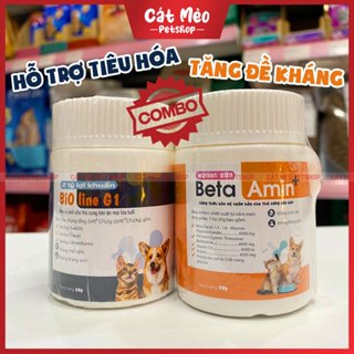 [Ecopets] Vitamin Beta Amin Tăng Đề Kháng, Men Vi Sinh Bioline G1 Tiêu Hóa, Canxi Hữu Cơ Cho Chó Mèo