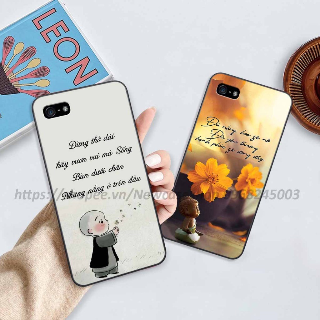 Ốp lưng Iphone 5 / 5S / 5SE in hình thư pháp,tâm an vạn sự an giản dị