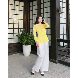 ÁO BÀ BA CÁCH TÂN GẤM ĐỒNG TIỀN