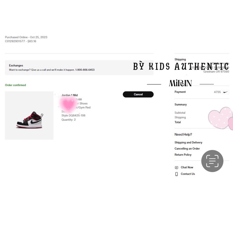 Giày Nike JD sz C9 chuẩn hãng cho bé…