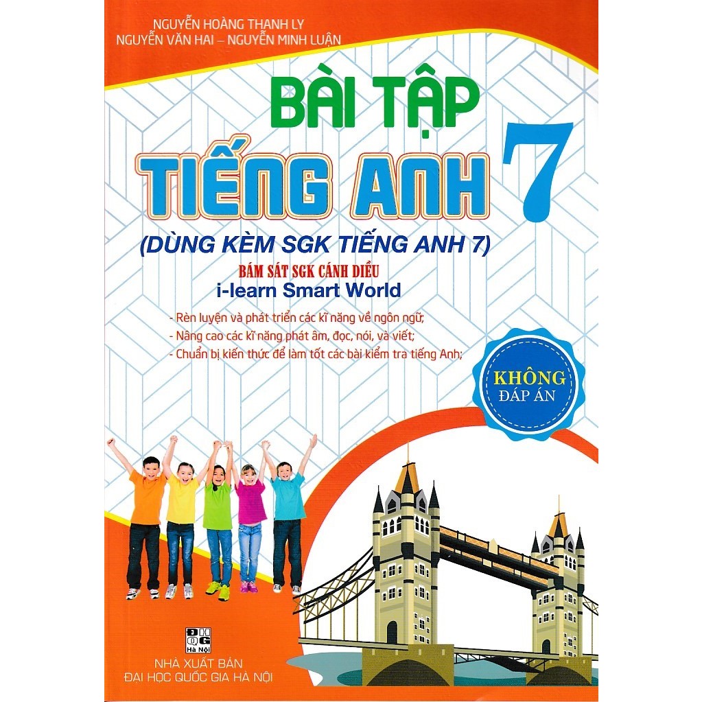 Sách - Bài tập tiếng anh 7 - I-learn smart world - Cánh diều - Tặng kèm đáp án bản file