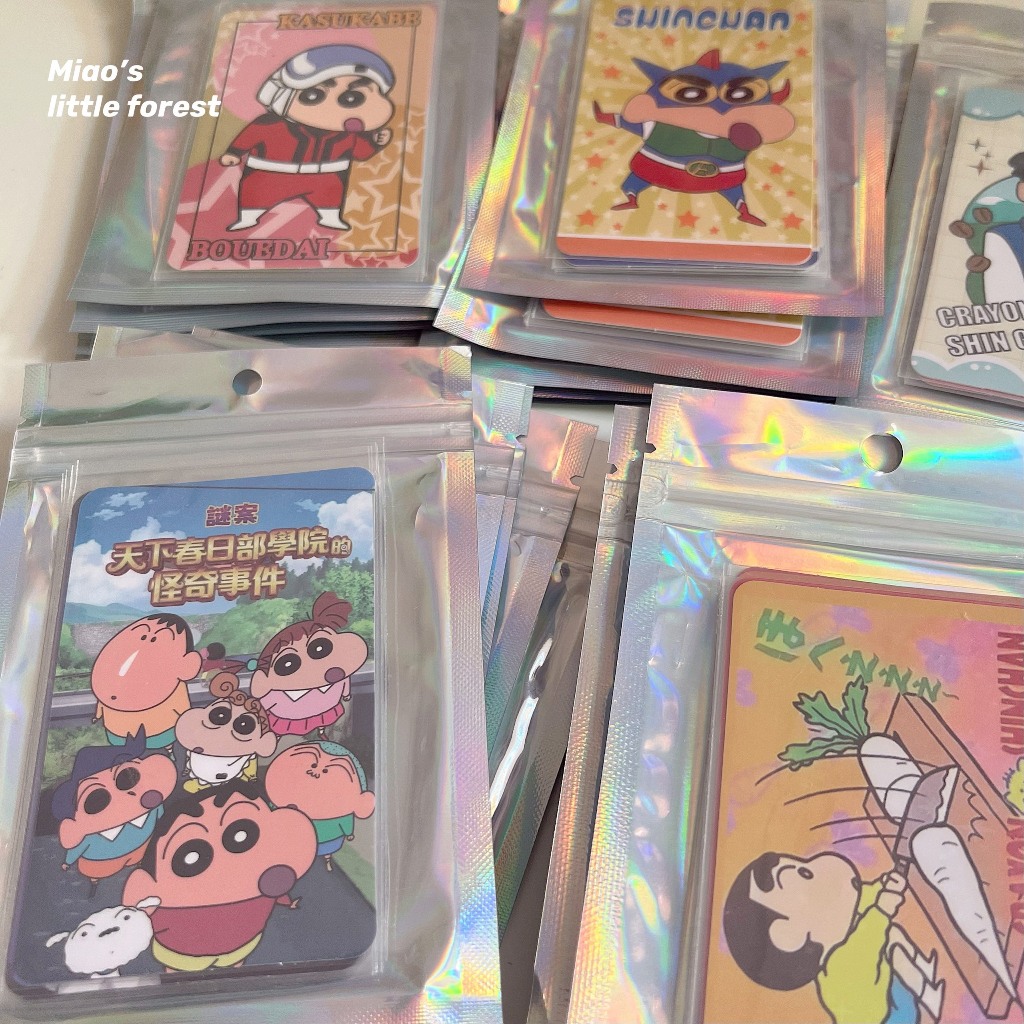 Set 5 card bo góc Shin, photo card cậu bé bút chì nhiều chủ đề - Miao's Little Forest