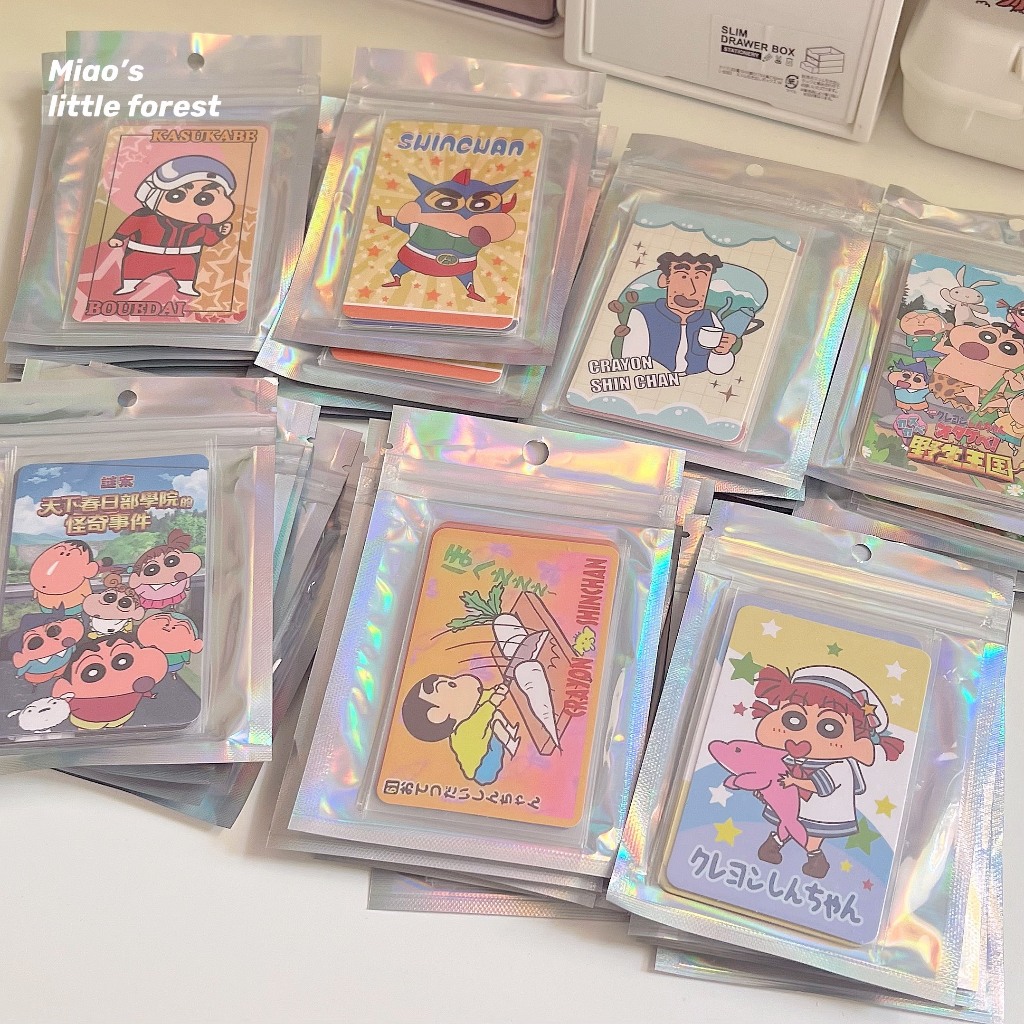 Set 5 card bo góc Shin, photo card cậu bé bút chì nhiều chủ đề - Miao's Little Forest