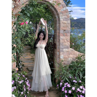 Váy yếm hở lưng kiêu sa Floral Dress