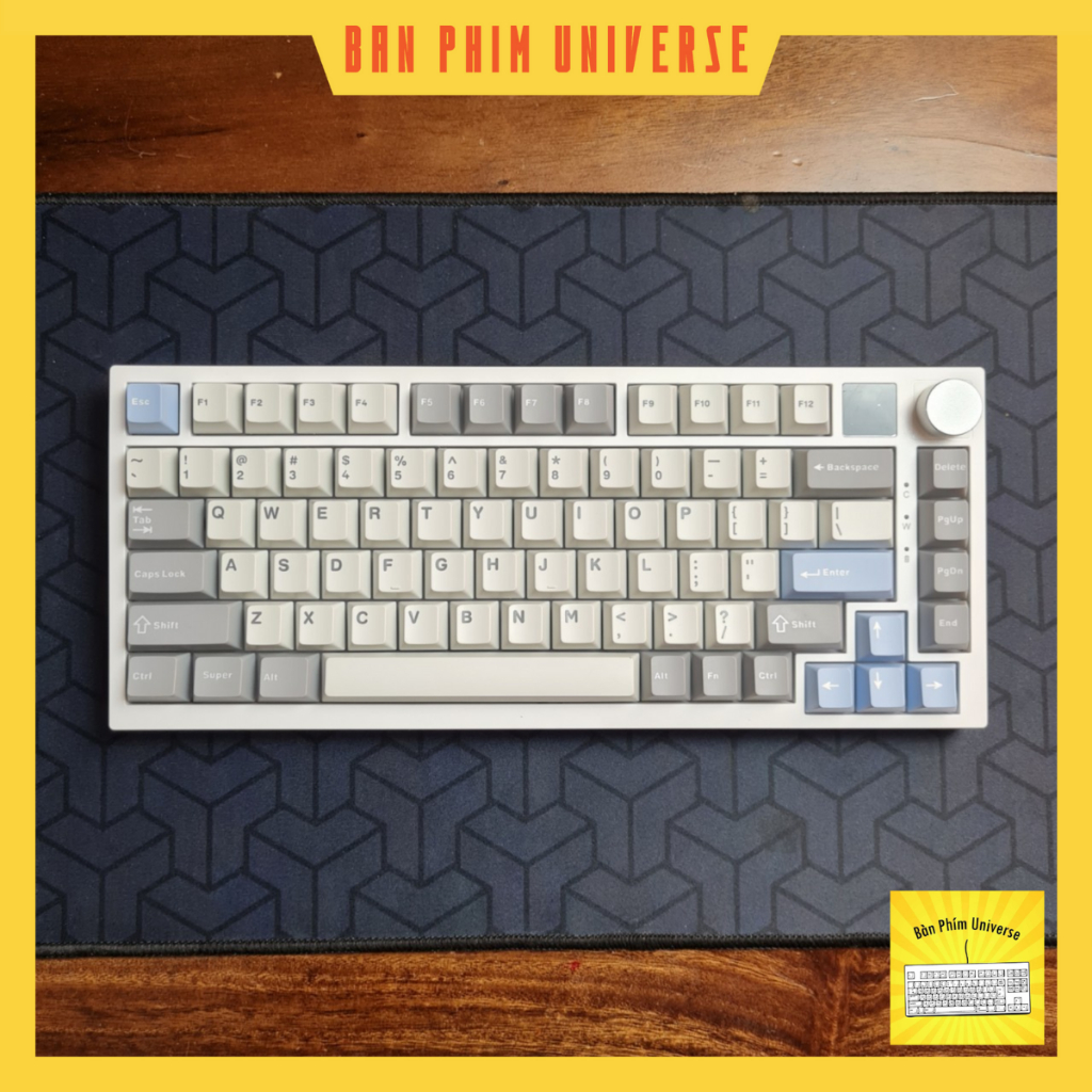 Bàn phím cơ WK75 Pro 3 mode bàn phím bluetooth, 2.4ghz, dây, rgb, gasket, hotswap màn hình Weikav K75 bàn phím không dây