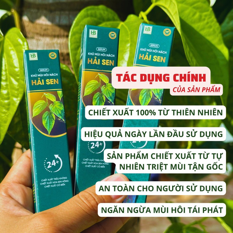 Chính hãng Hải Sen khử mùi hôi nách , hôi chân và ra mồ hôi tay