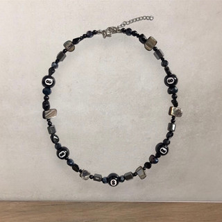 𝐓𝐡𝐞 𝐏𝐨𝐥𝐢𝐭𝐢𝐜𝐢𝐚𝐧 • vòng cổ 8 ball all black unisex cá tính