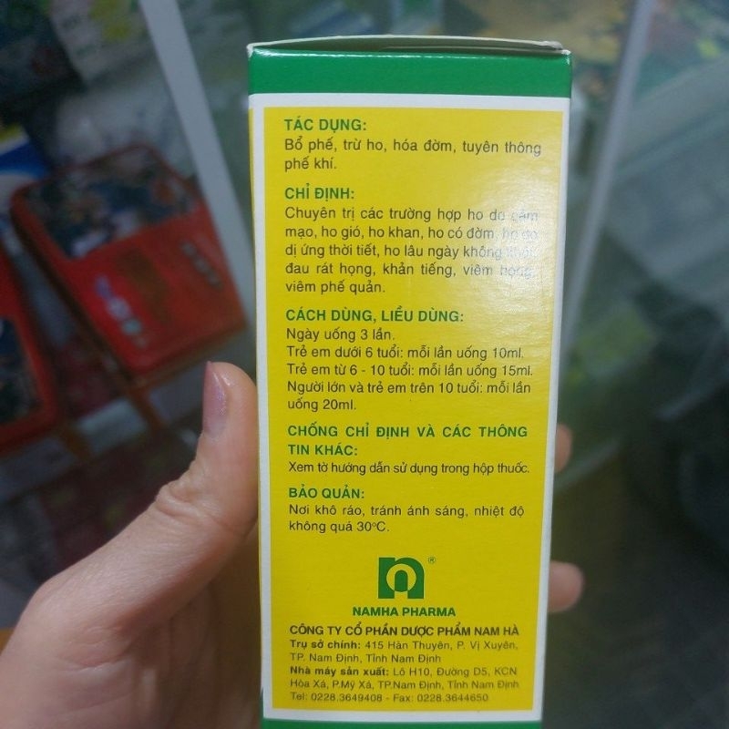 Siro bổ phế Nam Hà