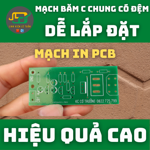 5 Cái PCB Mạch Băm Xung Máy 2 Vế C Chung Có Đệm
