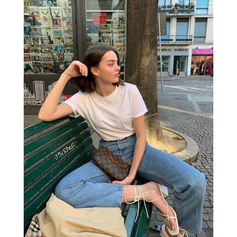 Áo thun basic cổ tròn tay ngắn siêu xinh