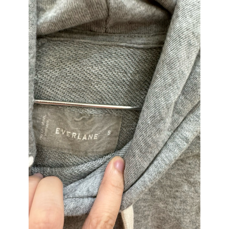 Áo hoodie everlane màu xám