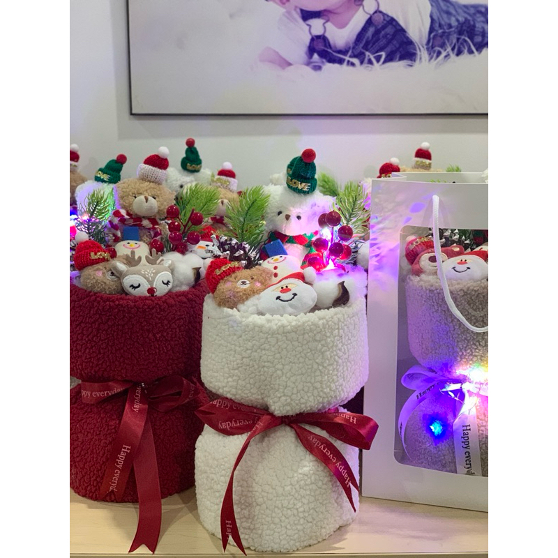 Hoa gấu bông giáng sinh Noen Noel