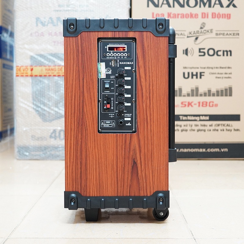 Loa Kéo Mini Nanomax  T-10 Bass 2.5 Tấc 25cm Công Suất 200W Có Đọc USB Thẻ Nhớ