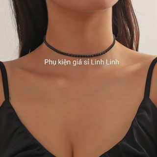 Choker đá 1 hàng ( kèm clip sp do shop tự quay)
