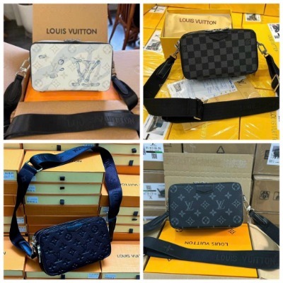 Túi đeo chéo Nam Nữ họa tiết vân chữ mini thời trang , Túi đeo vai hình hộp nam nữ mini 2023