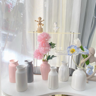 Lọ hoa gốm sứ kiểu hàn quốc tối giản 13cm | coquin decor