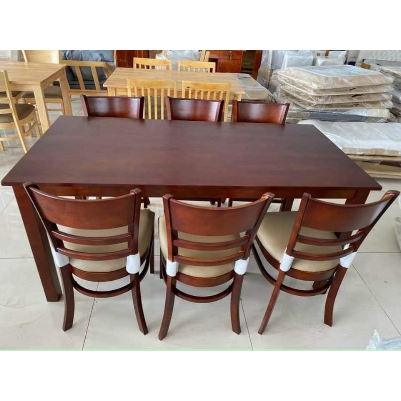 ❤️Bàn gỗ cao su.Bàn ăn tập thể.Giao hàng hoả tóc HCM 🚀