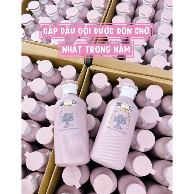 Dầu gội xả phục hồi hương nước hoa Biotin Collagen Voudioty Pink 500ML