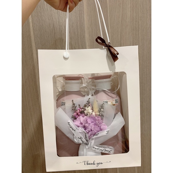 Dầu gội xả phục hồi hương nước hoa Biotin Collagen Voudioty Pink 500ML