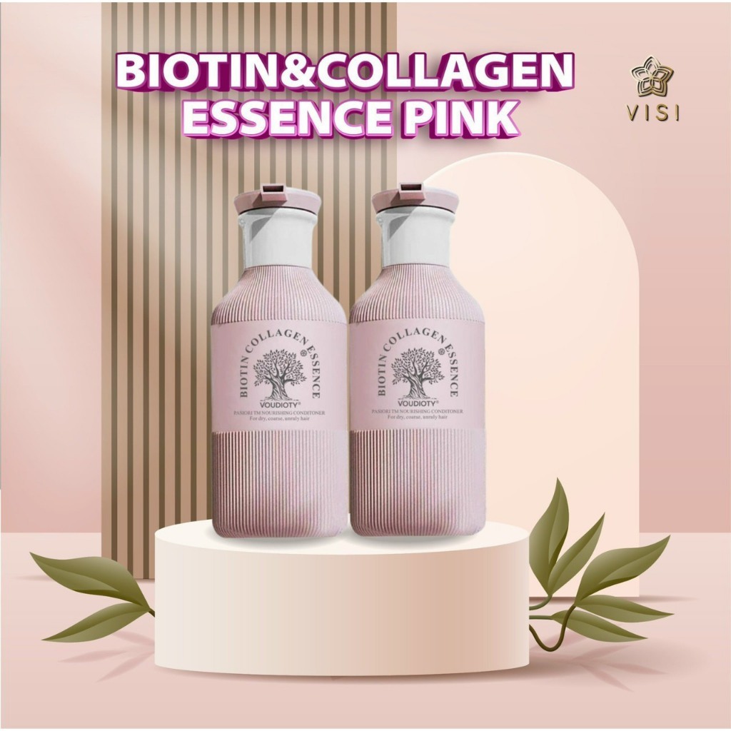Dầu gội xả phục hồi hương nước hoa Biotin Collagen Voudioty Pink 500ML