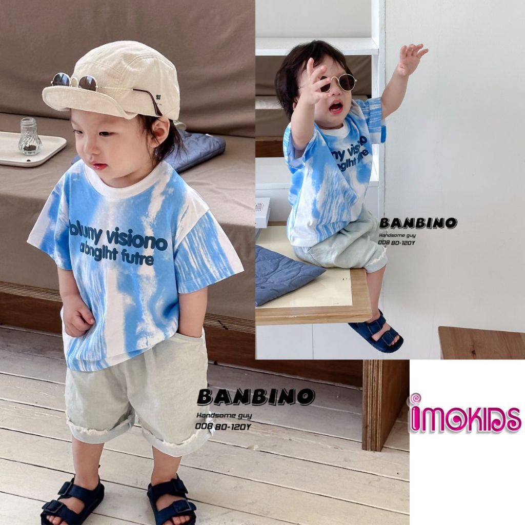 Áo thun bé trai Banbino 11-27kg, áo cộc tay cho bé cao cấp size nhí trung chất thun co giãn thoải mái thời trang qate