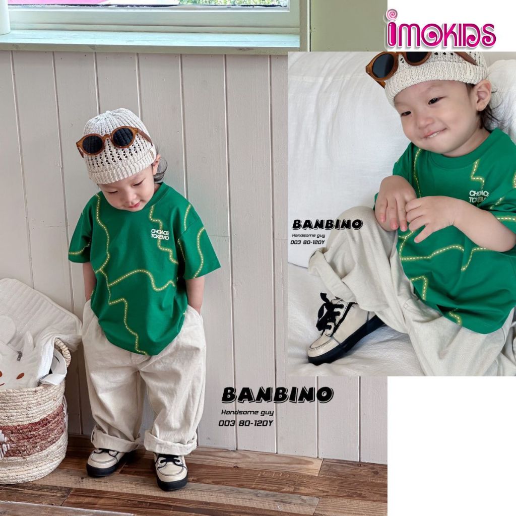 Áo thun bé trai Banbino 11-27kg, áo cộc tay cho bé cao cấp size nhí trung chất thun co giãn thoải mái thời trang qate