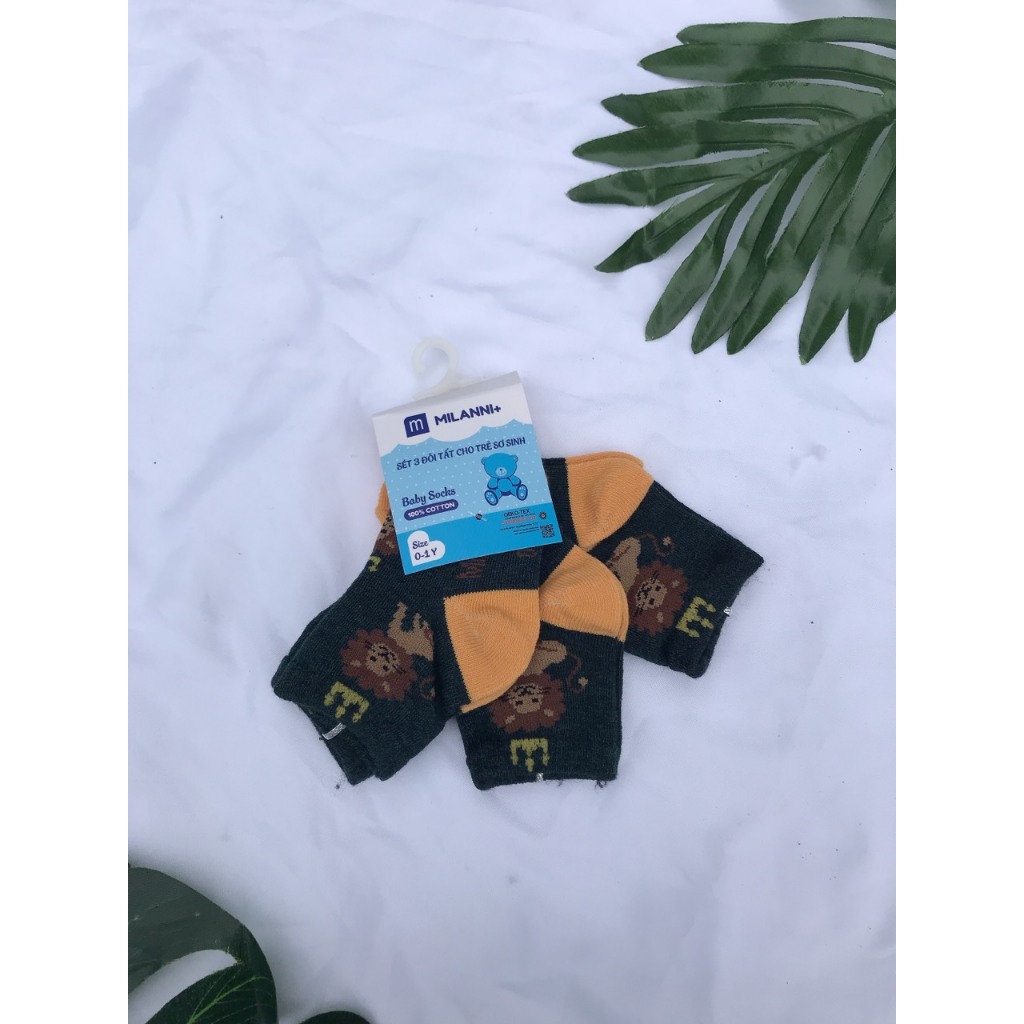 Tất len cho bé sơ sinh đến 1 tuổi Milani siêu đẹp mềm mại lunakidsbaby