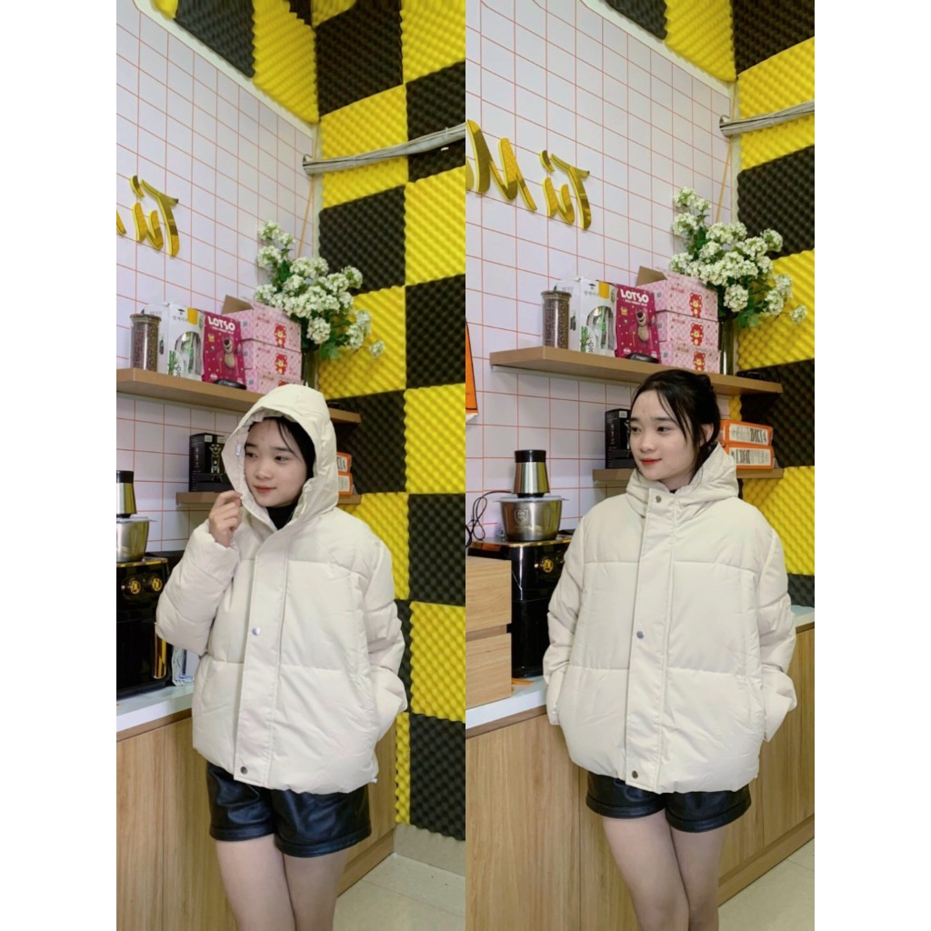 Áo phao nữ có mũ dáng ngắn Tumaishop