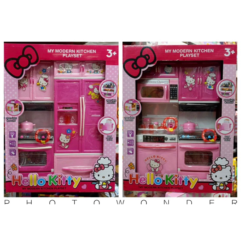Đồ Chơi Nhà Bếp Hello Kitty 2 Ngăn Tủ Bếp Lắp Pin Có Đèn Và Nhạc #8921 Chọn Ngẫu Nhiên