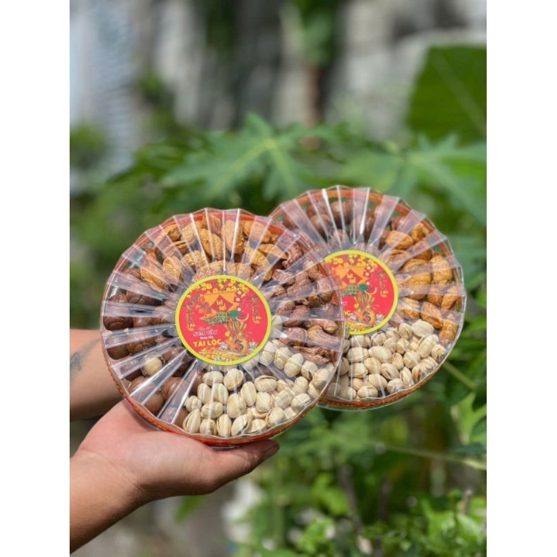 Hộp 400g Hạt Tết Mix 3 Vị(Hạt Dưa- Hướng Dương Hạt Bí)