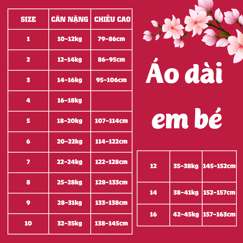 Áo dài cách tân thiết kế mẹ và bé chất liệu tơ organza màu đỏ nổi bật có đính ngọc, kết hoa - Tiệm của nàng - M27