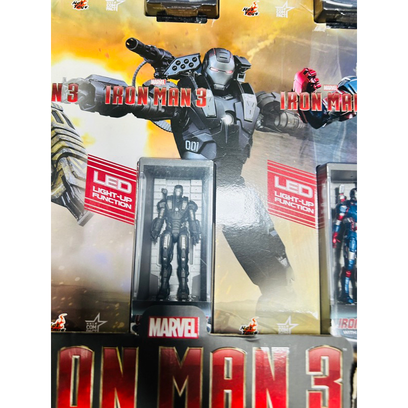 Đồ chơi Mô hình cao cấp Hot Toys Miniature Figure Iron Man 3 Hall of Armor 6 Units Set Series 2 chính hãng