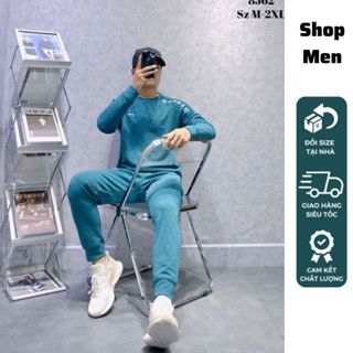Bộ quần áo thu đông nam Lining cổ tròn cao cấp dài tay Shop Men SM8562 - Đồ bộ nam thể thao mùa đông 2024 Hàng Xuất Dư