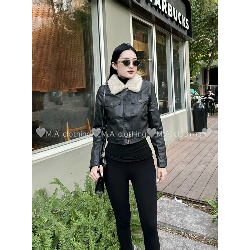 Áo khoác da xịn sò Qcc