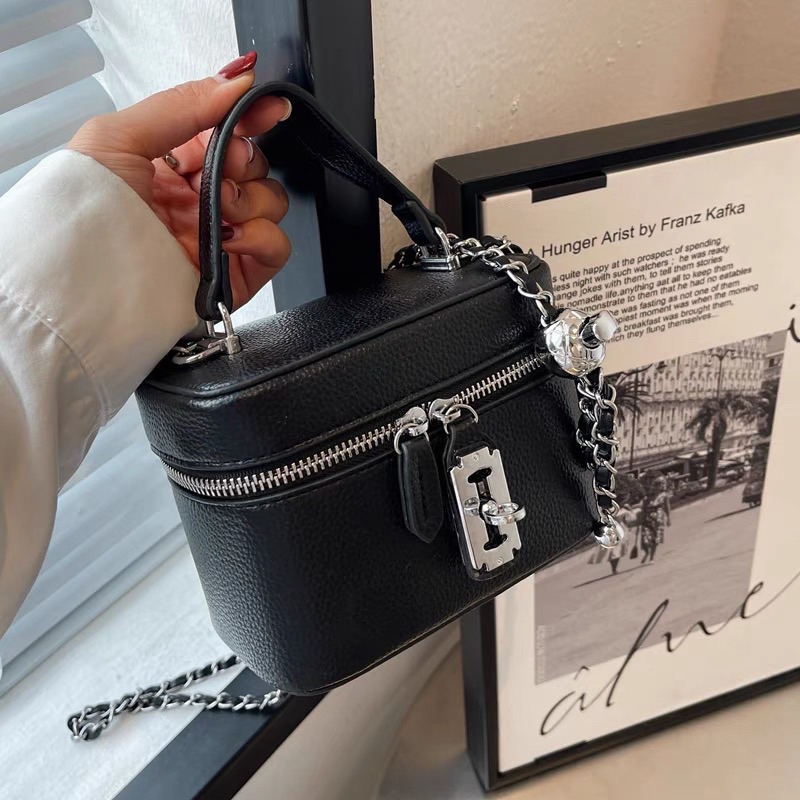 Túi Xách Nữ Túi Đeo Chéo Túi Cầm Tay Lưỡi Lam Dáng Hộp Thời Trang QG Store
