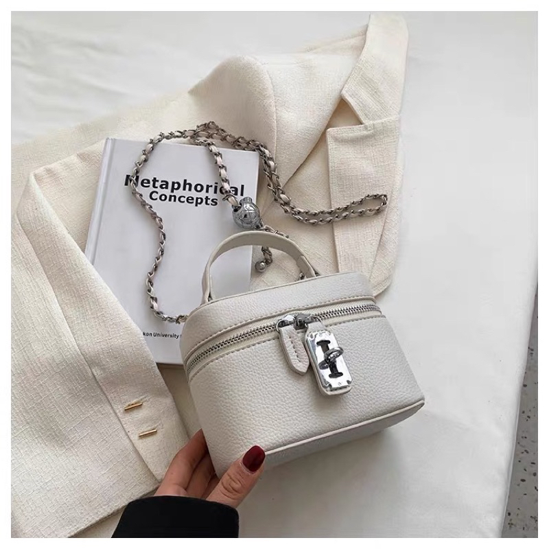 Túi Xách Nữ Túi Đeo Chéo Túi Cầm Tay Lưỡi Lam Dáng Hộp Thời Trang QG Store