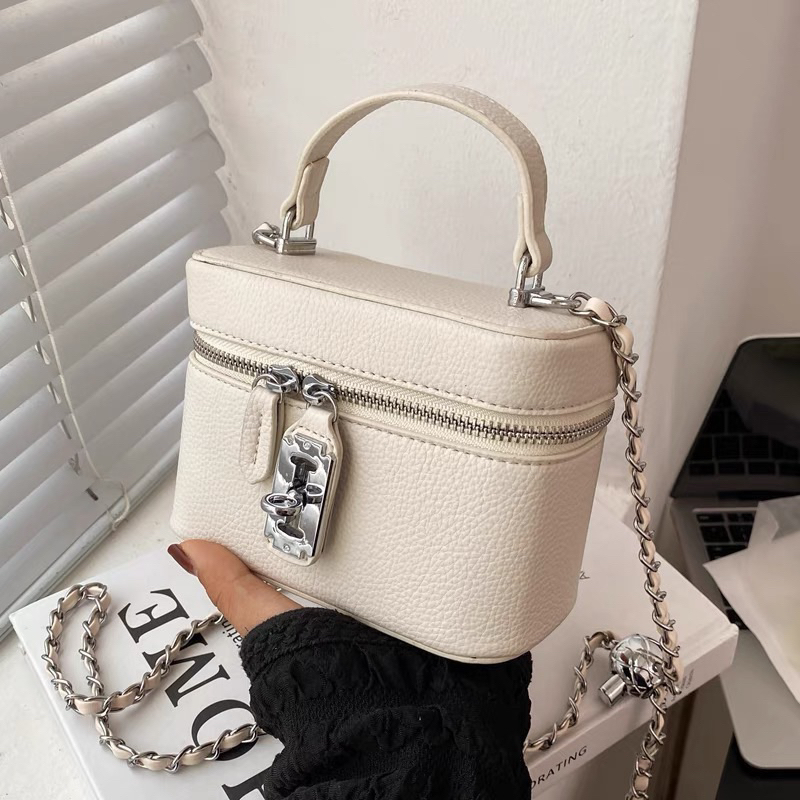 Túi Xách Nữ Túi Đeo Chéo Túi Cầm Tay Lưỡi Lam Dáng Hộp Thời Trang QG Store