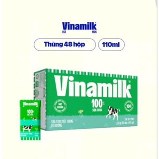 Thùng sữa tươi tiệt trùng có đường Vinamilk 110ml (12 lốc x 48 hộp)