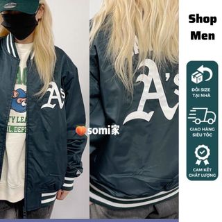 Áo khoác gió bomber mlb siêu mềm, áo gió unisex hàng hiệu