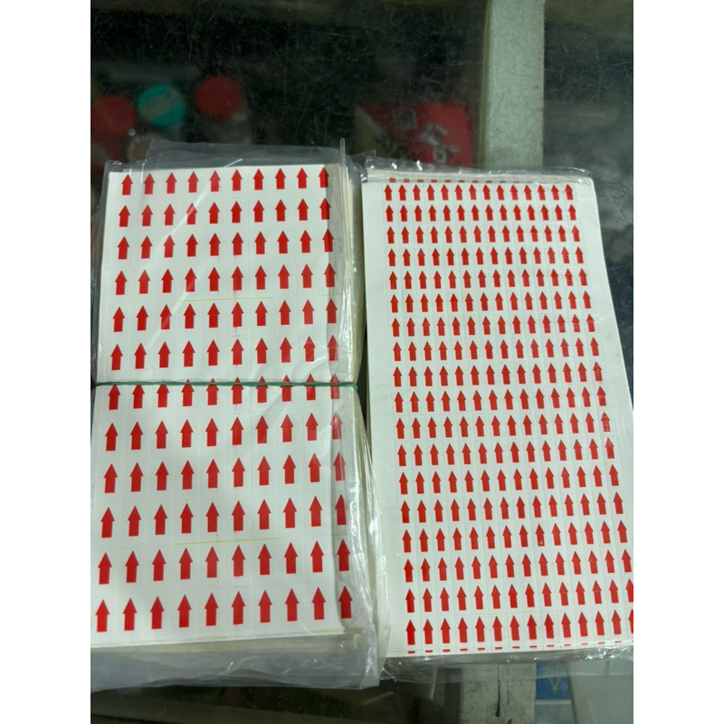 combo 100 tờ Tem mũi tên dán lỗi sản phẩm