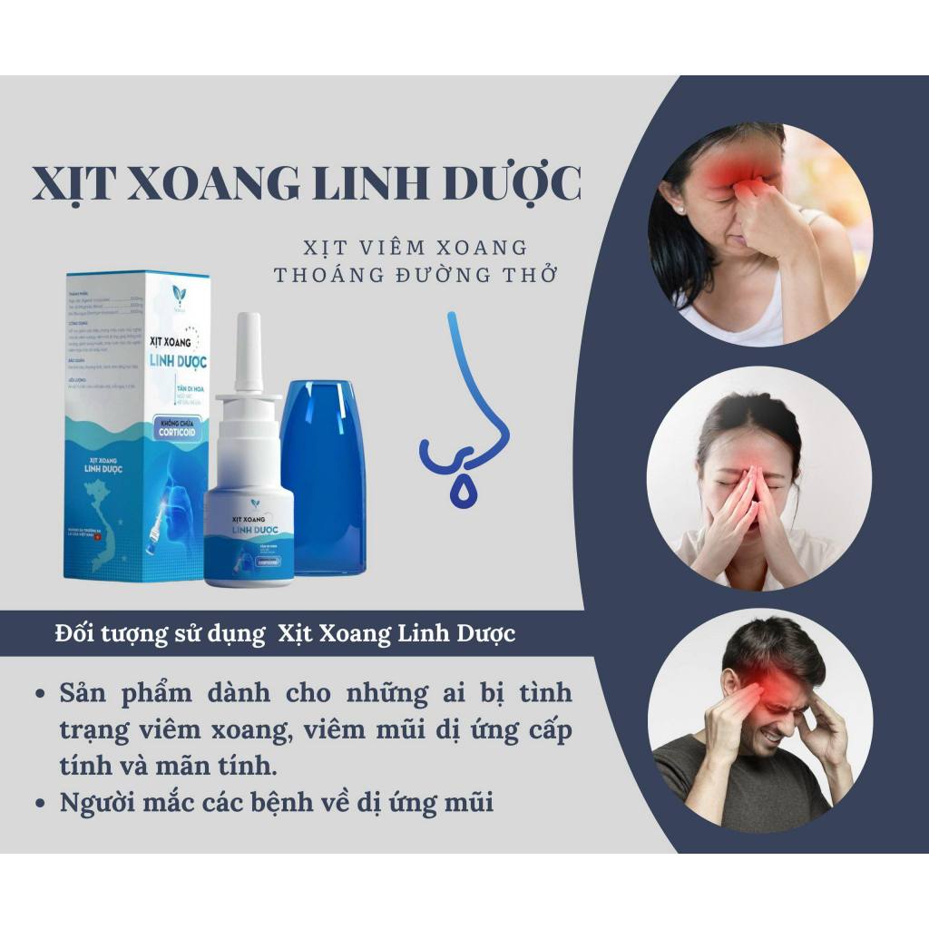 Xịt Mũi - Xịt Xoang Linh Dược NesLyn hết Viêm Xoang